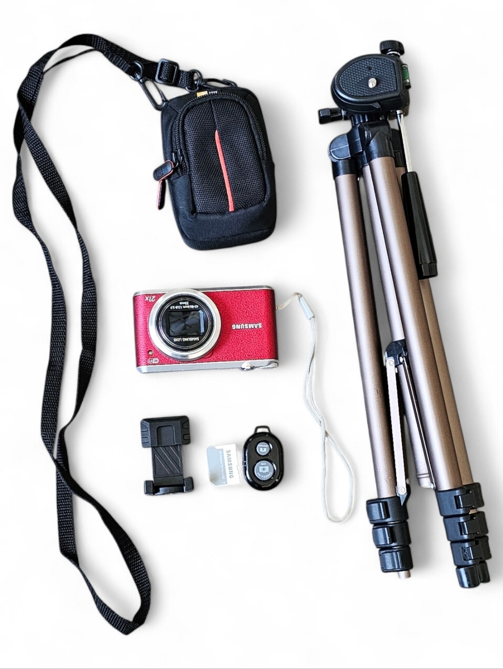 Samsung WB350F 16MP Wi-Fi Digital Camera Bundle w/ Tripod & Case